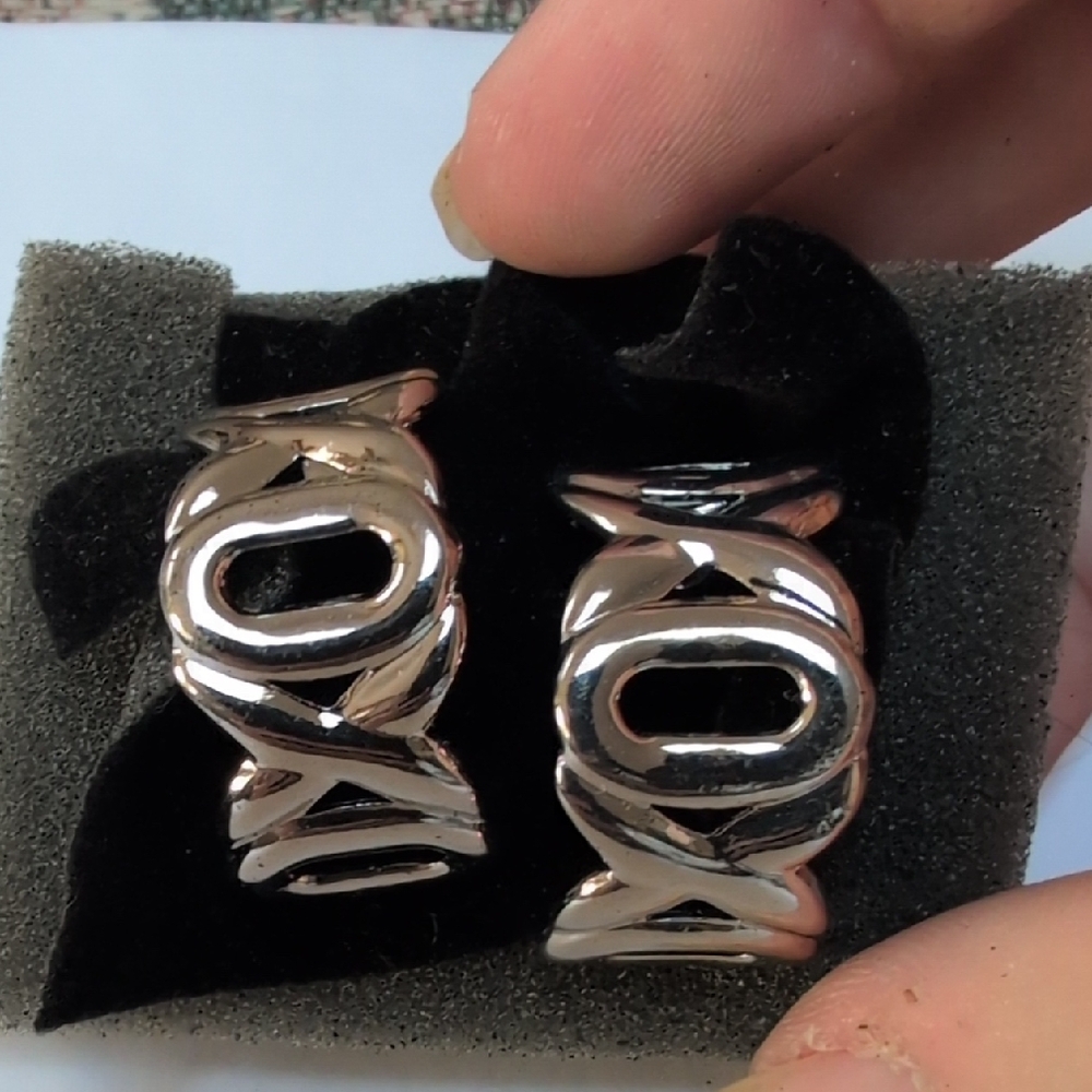 Chic Silver XO Earrings